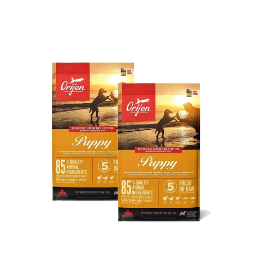Orijen Canine Puppy 11,4 Kg Hundefutter , Packung 2