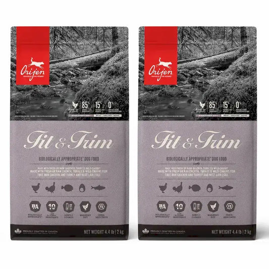 Orijen Canine Adult Fit&Trim 11,4 Kg Hundefutter , Packung 2