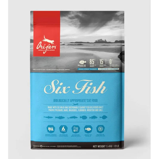 Orijen Feline Adult 6 Fisch 5,4Kg Katzenfutter