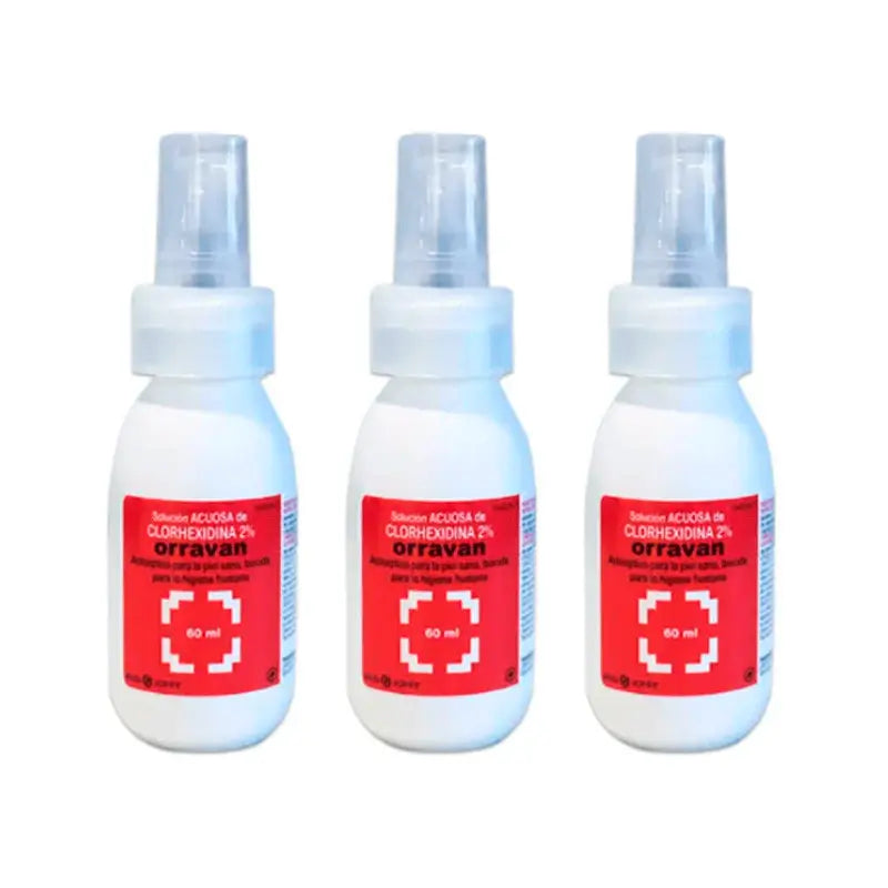 Orravan Triplo Chlorhexidin 2%ige wässrige Lösung 3 x 60 ml