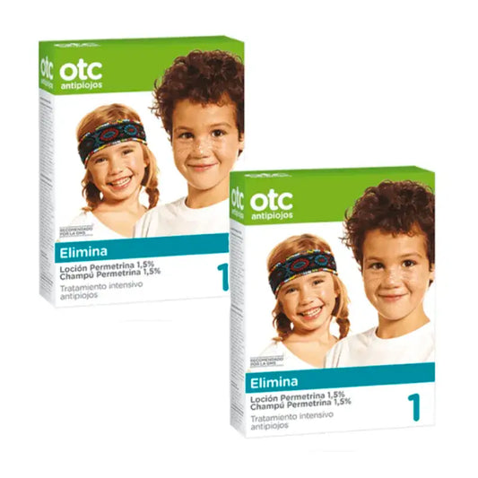 OTC Anti-Läuse-Packung Permethrin Läuse- und Nissenschutzmittel 1,5%, 2er-Pack.