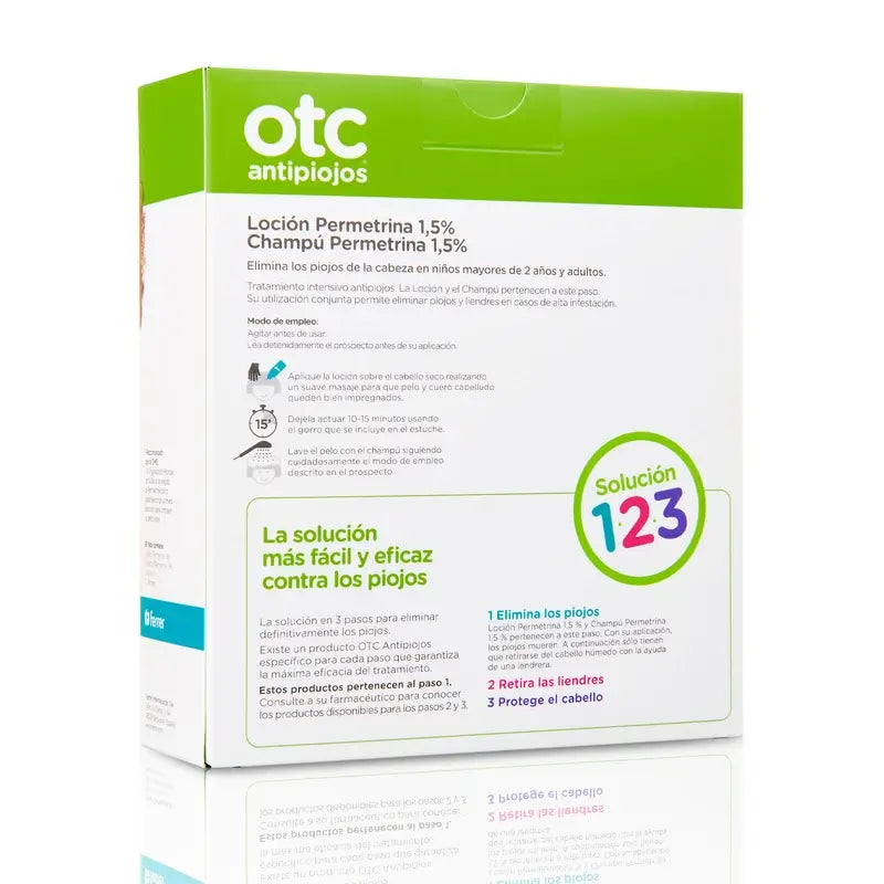 Otc Anti-Läuse Pack Permethrin Anti-Läuse und Nissen 1,5%.