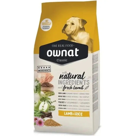 Ownat Classic Canine Adult Lamm-Reis 20 kg, Hundefutter