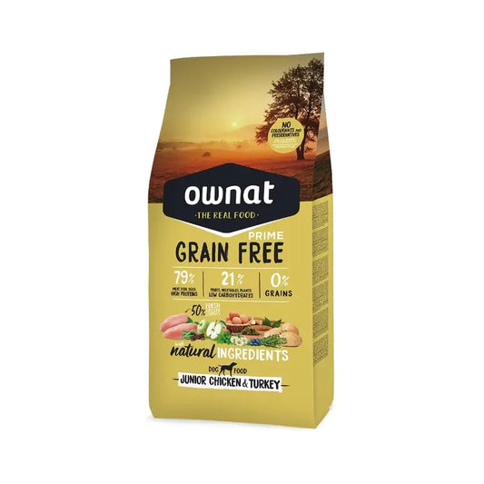 Ownat Grain Free Prime Junior Huhn & Pute 12 Kg