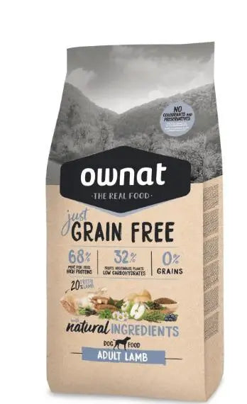 Ownat Just Canine Adult Grain Free Lamb 3Kg , dog food