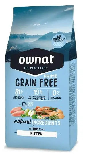 Ownat Prime Feline Feline Kitten Grain Free 1Kg , Katzenfutter