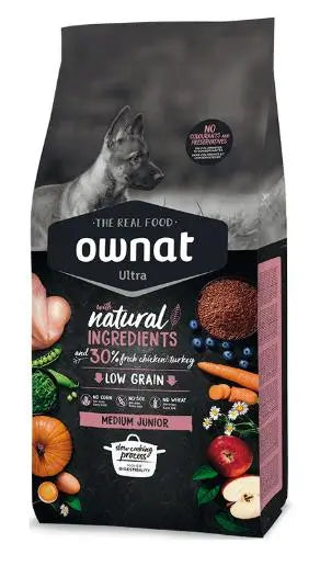 Ownat Ultra Canine Junior Medium 3Kg, Hundefutter für Hunde