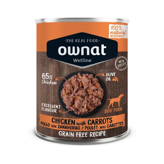 Ownat Wetline Canine Huhn mit Karotte 12X395Gr