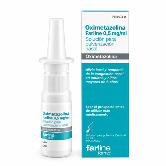 Farline Oxymetazolin 0,5 Mg/ ml Nasalvernebler 15 ml