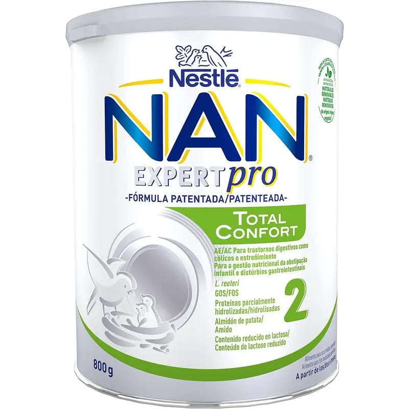 Nestlé Nan Total Comfort 2 Säuglingsmilch, 12 X 800g Packung
