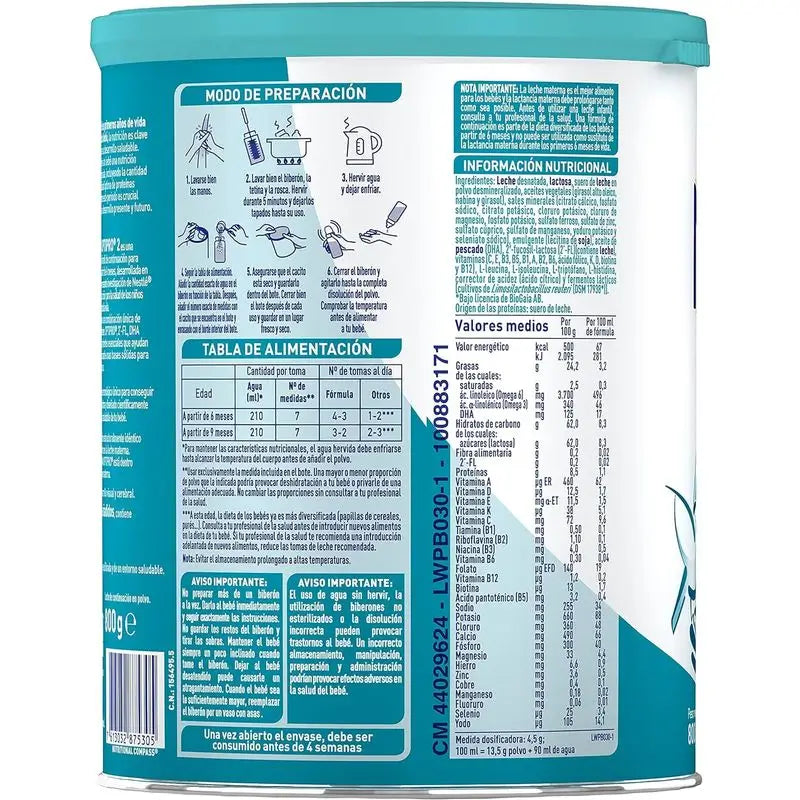 Nestlé Nan Optipro 2 Formel-Milch, 12X800g