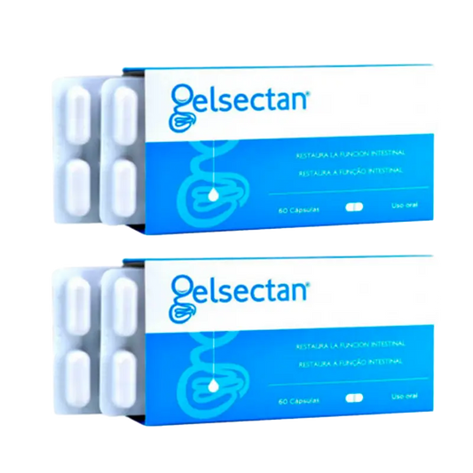 Gelsectan Pack 2 Einheiten Intestinalfunktion 60 Kapseln