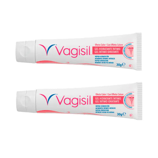 2er Pack Vagisil Feuchtigkeitsspendendes Intimgel Wärmende Wirkung, 30gr