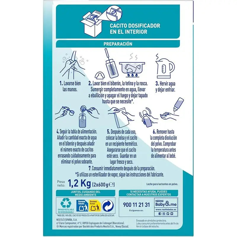 Nestlé Nan Optipro 1 Starter-Milch, 2X1200 g