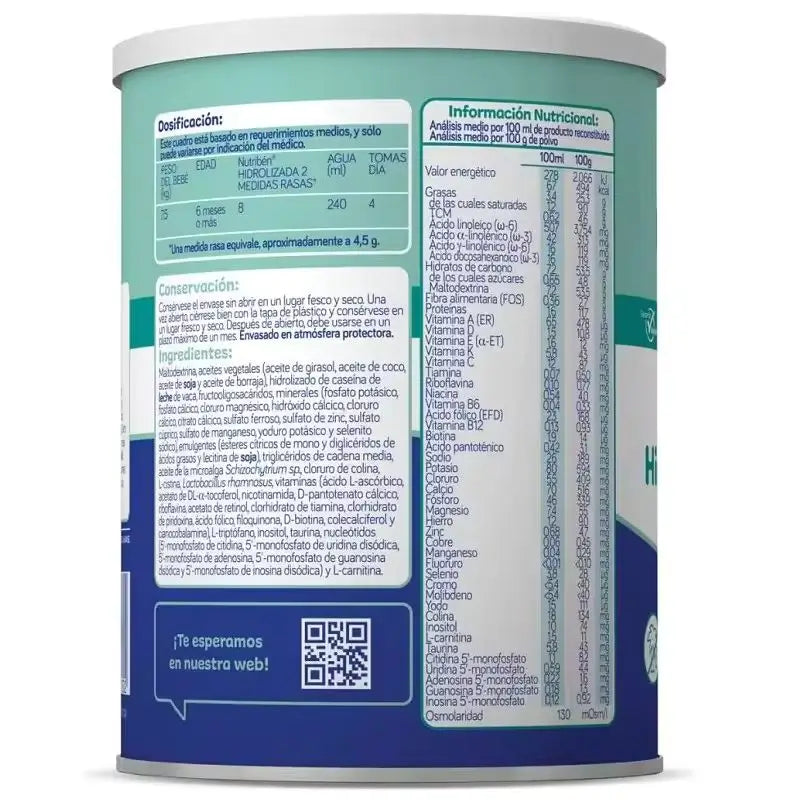 Nutribén Hydrolysed 2 Milch Fortsetzung, 2 X 400 g