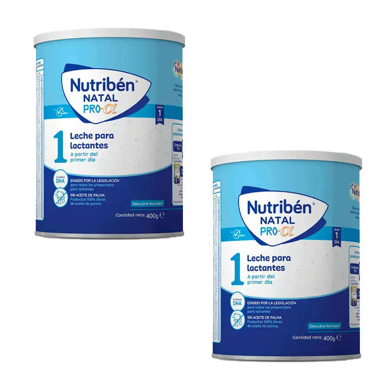 Nutribén Natal Pro-Alpha-Milch Starter Milch, 2 X 400 g