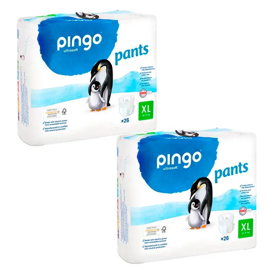 Pingo Nappy Windelhosen Größe 6, Packung 2 X 26 Stück