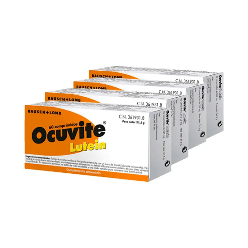 4 Pack Bausch & Lomb Ocuvite Lutein 60 Tablets