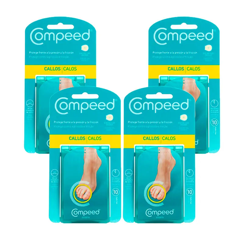 Pack 4 Compeed Callos Apositos Protección Entre Dedos, 4x10 Unidades