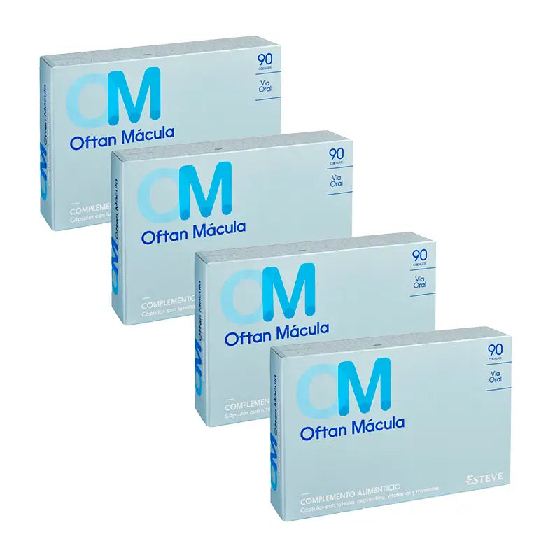 Pack 4 Oftan Macula Nahrungsergänzungsmittel, 90 Kapseln