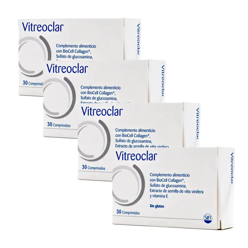 Pack 4 Vitreoclar Augengesundheit Nahrungsergänzungsmittel 30 Tabletten