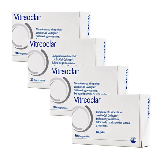 Pack 4 Vitreoclar Augengesundheit Nahrungsergänzungsmittel 30 Tabletten