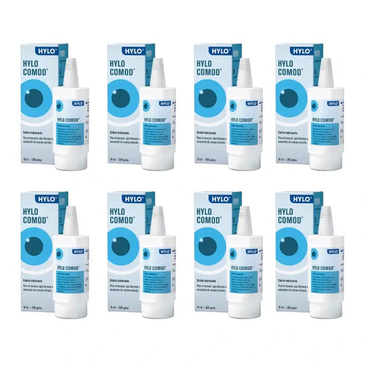 Hylo Comod Augentropfen 10 ml, Packung mit 8 Stück