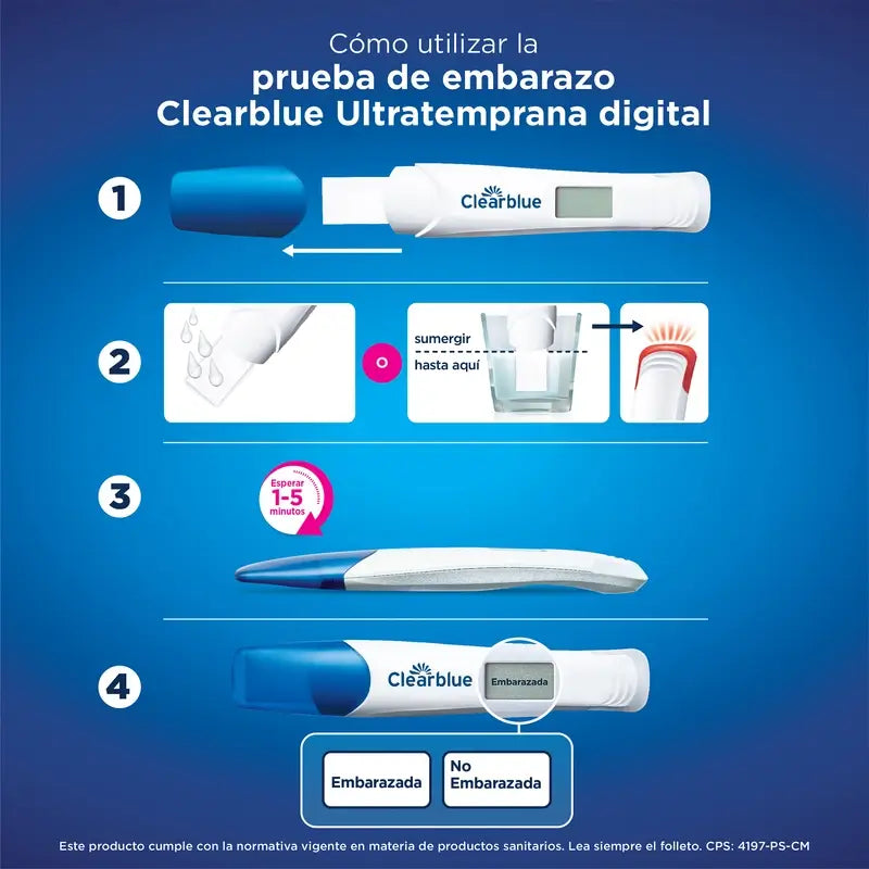 Clearblue Pack Ultra Early Digital Schwangerschaftstest, 6 Tests