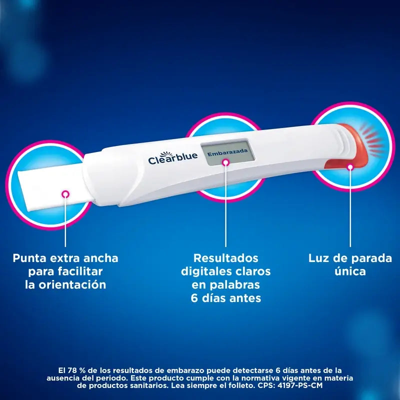 Clearblue Pack Ultra Early Digital Schwangerschaftstest, 6 Tests