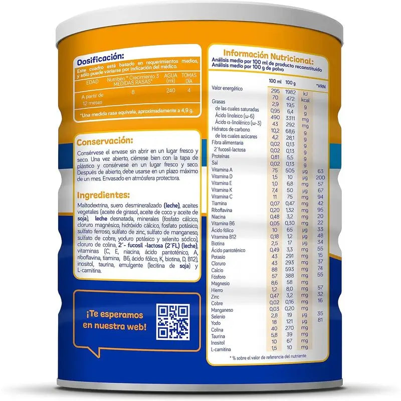 Nutribén Wachstum Pro+ 3 Milch, 6 X 800 Gramm