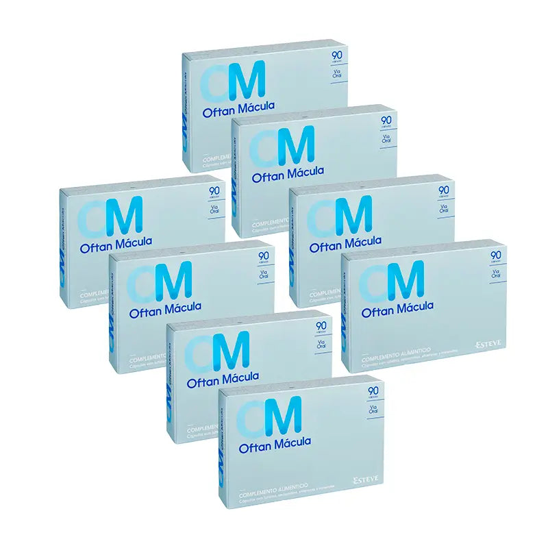 Pack 8 Oftan Macula Nahrungsergänzungsmittel, 90 Kapseln