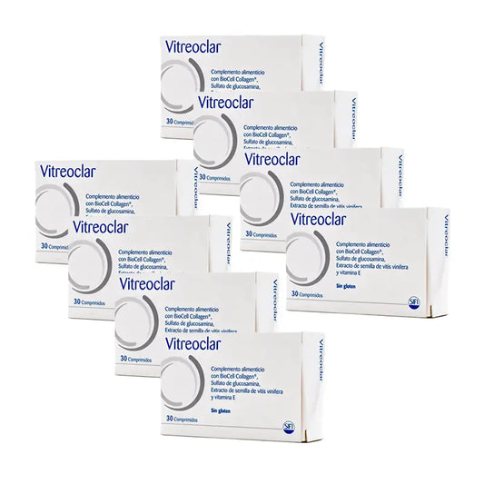 Pack 8 Vitreoclar Augengesundheit Nahrungsergänzungsmittel 30 Tabletten
