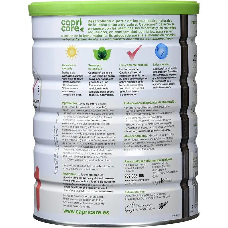 Capricare 1 Milch für Säuglinge, Packung 8 X 800 g