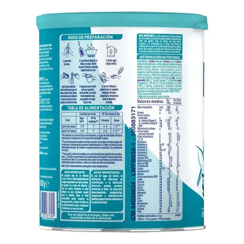 Nestlé Nan Optipro 2 Milchnahrung, 8X800g