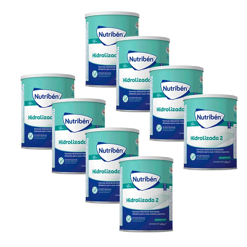 Nutribén Hydrolysed 2 Milch Fortsetzung, 8 X 400 g