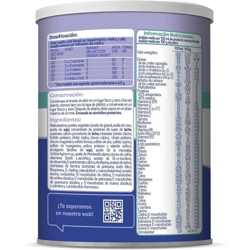 Nutribén Laktosefreie Milchstarter , 8 X 400g