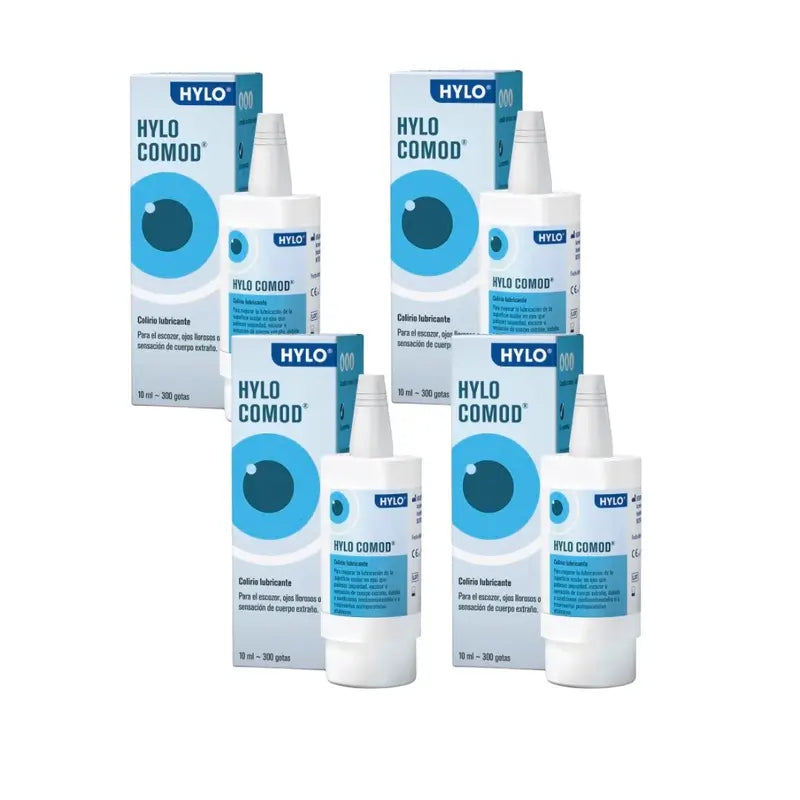 Hylo Comod Augentropfen 10 ml, 4er-Pack