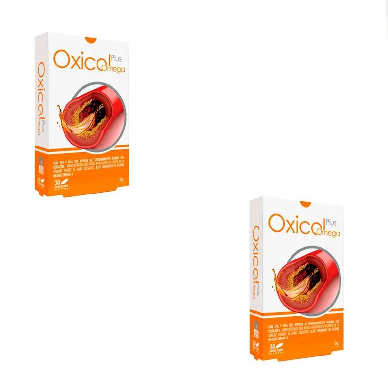 Actafarma Oxicol Plus Omega, Packung 2x30 Kapseln