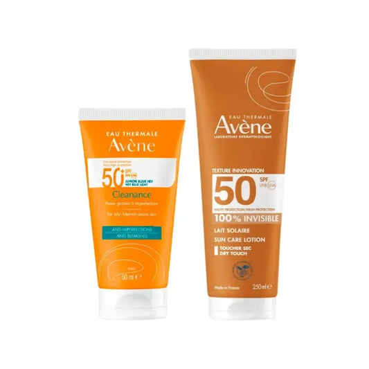 Avène Cleanance Solar SPF50+ 50 ml + Avène Sonnenschutz-Milch SPF50+ 250 ml