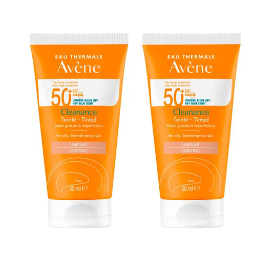Avene Cleanance SPF 50+ Face Protector with Colour 2x50 ml