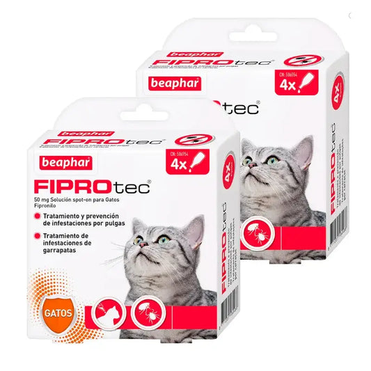 Beaphar Fiprotec Spot On Katze 4 Pip x 0,5 ml, Packung 2 Stück