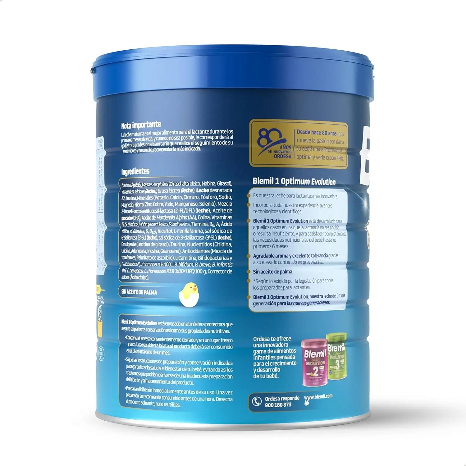 Blemil Optimum Evolution 1 Starter-Milch, 6X800g