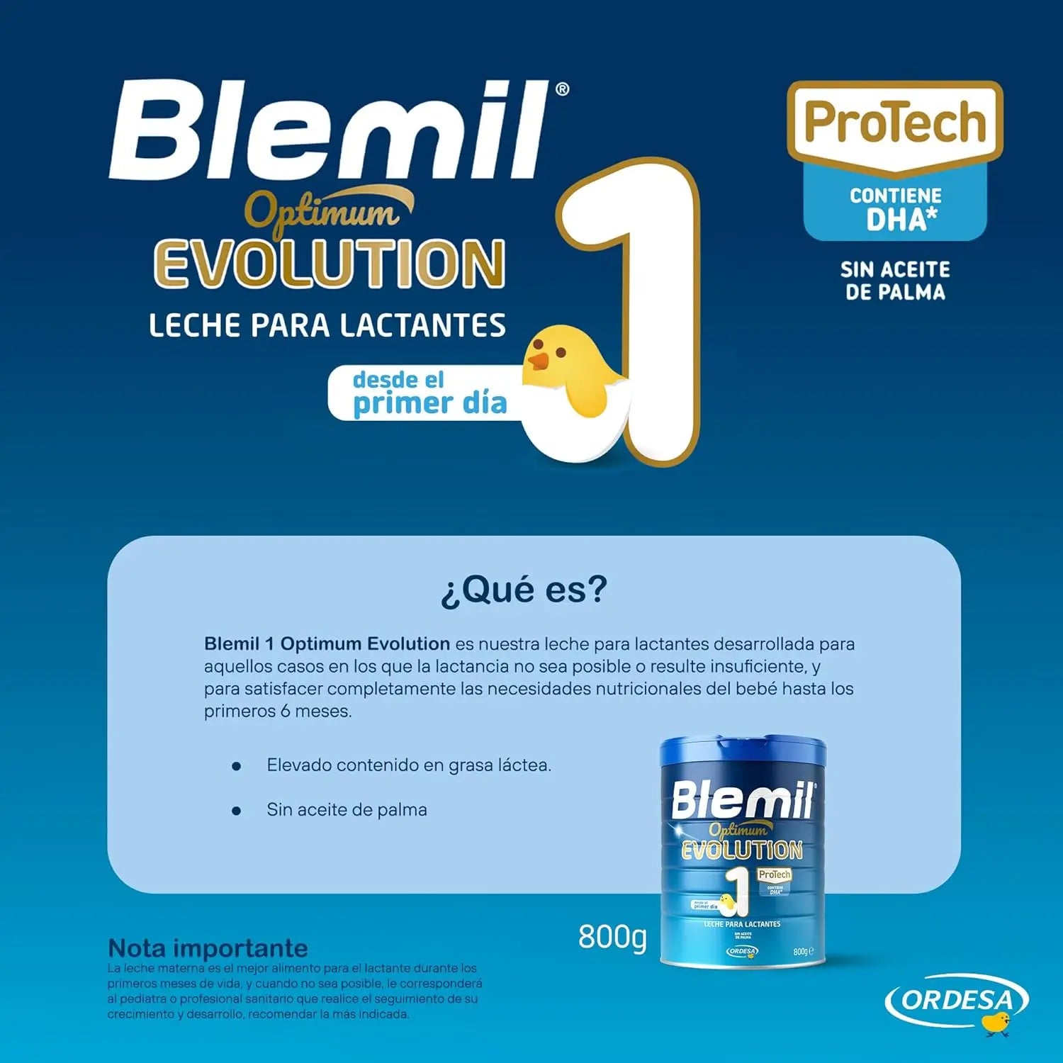 Blemil Optimum Evolution 1 Starter-Milch, 6X800g