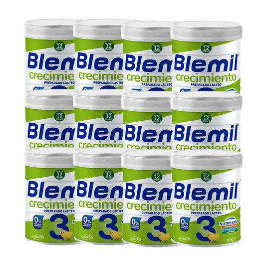 Blemil Plus 3 Growth Plus 0% Sugar, 12x800g