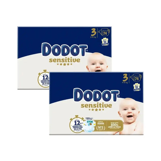 Dodot Sensitive Größe 3, 148 Windeln