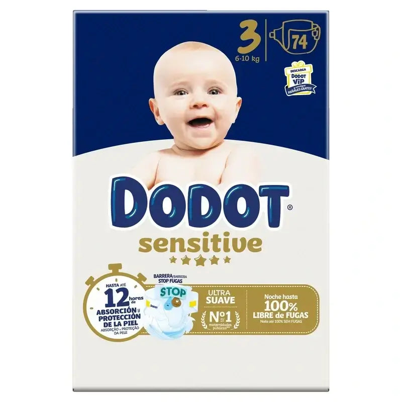 Dodot Sensitive Größe 3, 148 Windeln