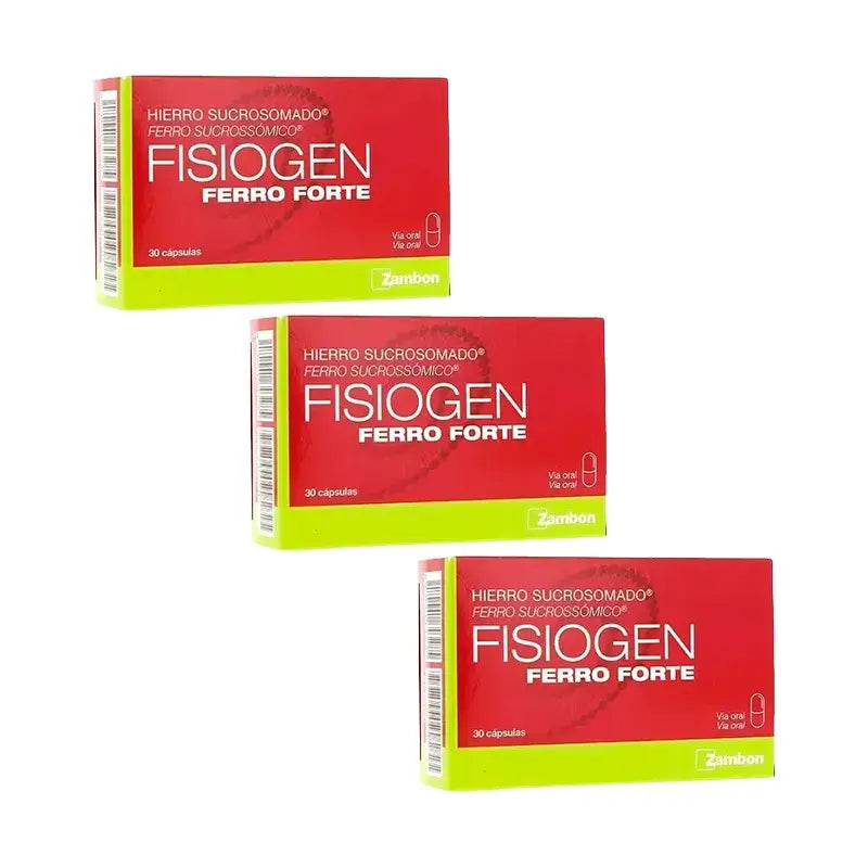Fisiogen Ferro Forte, Packung 3x30 Kapseln