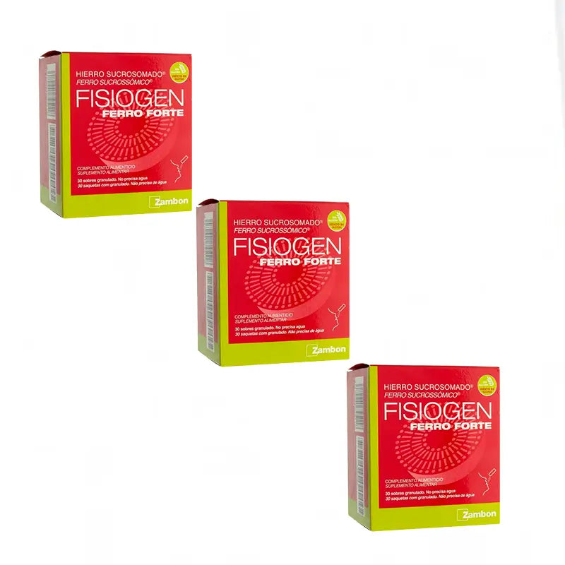 Fisiogen Ferro Forte, Packung mit 3x30 Beuteln