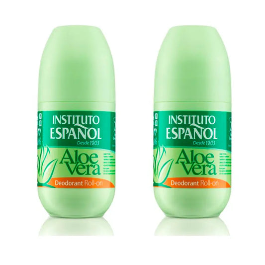 Packung Instituto Español Aloe Roll On Deodorant , 2x75 ml
