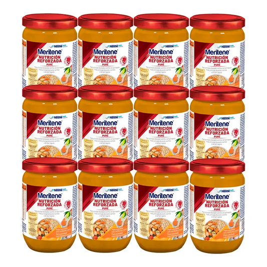 Meritene Reines Putenfleisch mit Reis und Karotten, Packung 12x300g